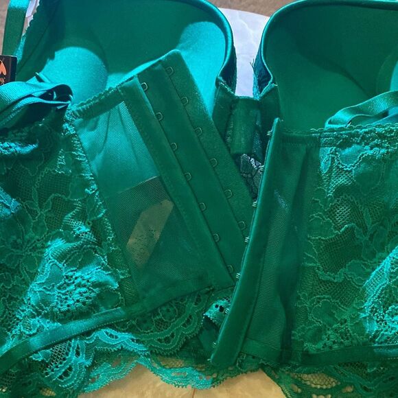 New VS VERY SEXY Bombshell Add-2-Cups Push-Up Corset Top Green 32b & small - Picture 10 of 16